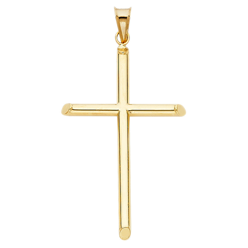 14K Yellow Gold Cross Pendant - PT14