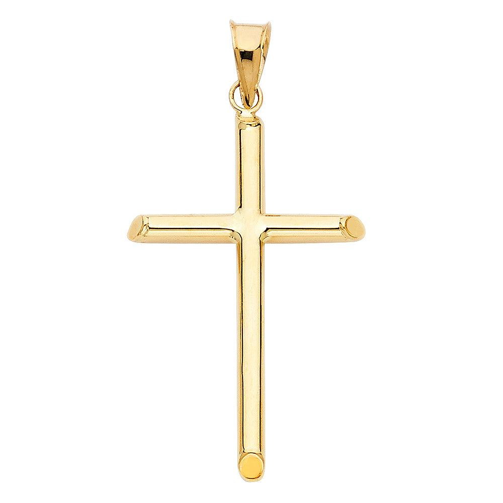 14K Yellow Gold Cross Pendant - PT15