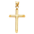 14K Yellow Gold Cross Pendant - PT16