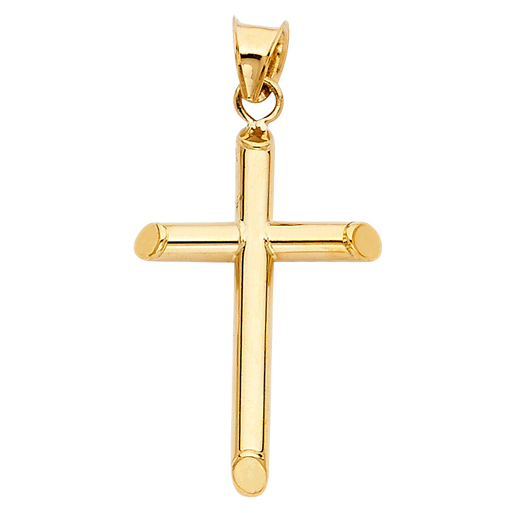 14K Yellow Gold Cross Pendant - PT16