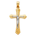 14K Yellow Gold Cross Pendant - PT38