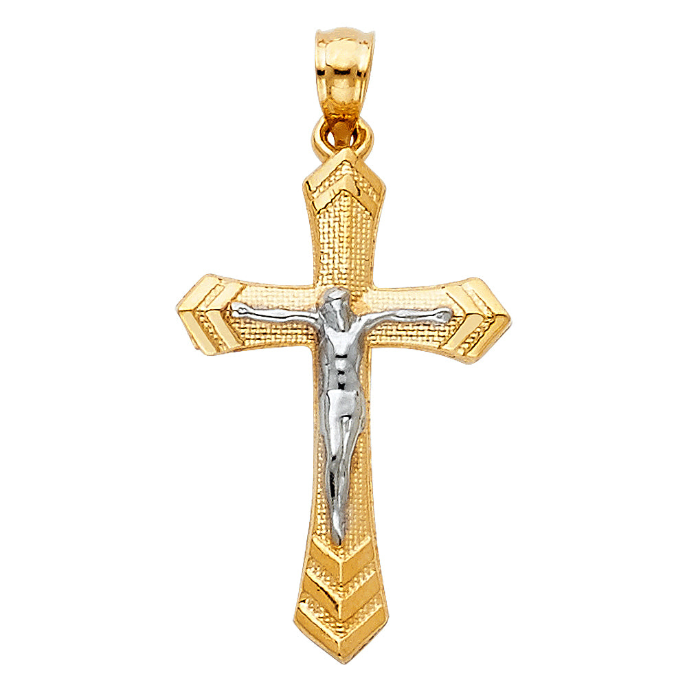 14K Yellow Gold Cross Pendant - PT38