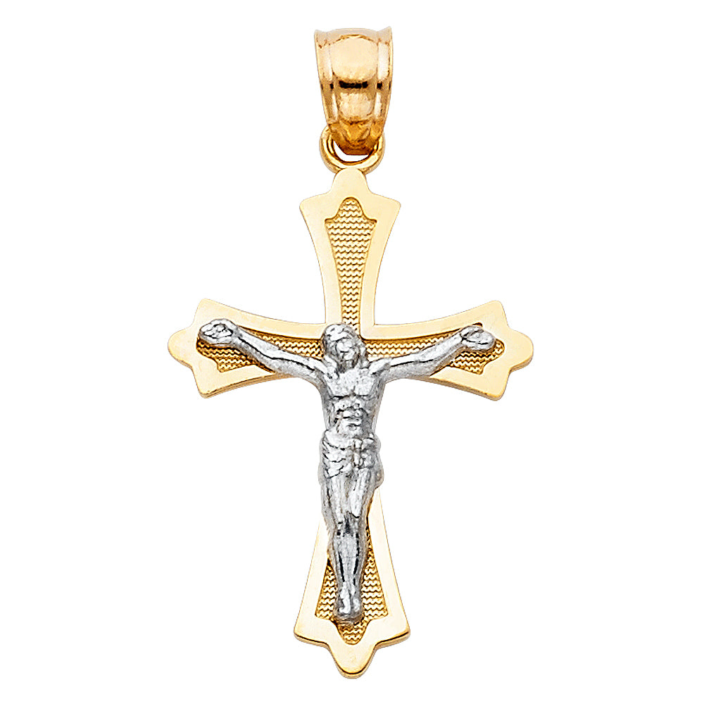 14K Yellow Gold Cross Pendant - PT39