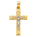 14K Yellow Gold Cross Pendant - PT40