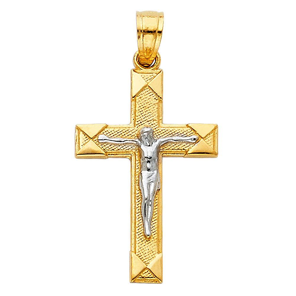 14K Yellow Gold Cross Pendant - PT40