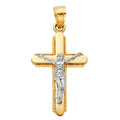 14K Yellow Gold Cross Pendant - PT41