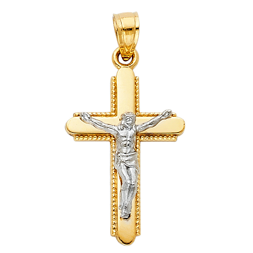 14K Yellow Gold Cross Pendant - PT41