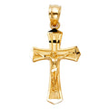 14K Yellow Gold Cross Pendant - PT42