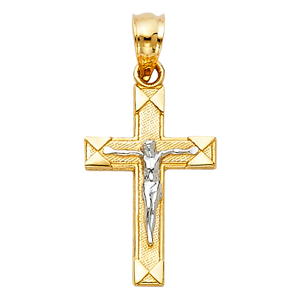 14K Yellow Gold Cross Pendant - PT44