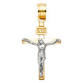 14K Yellow Gold Cross Pendant - PT45