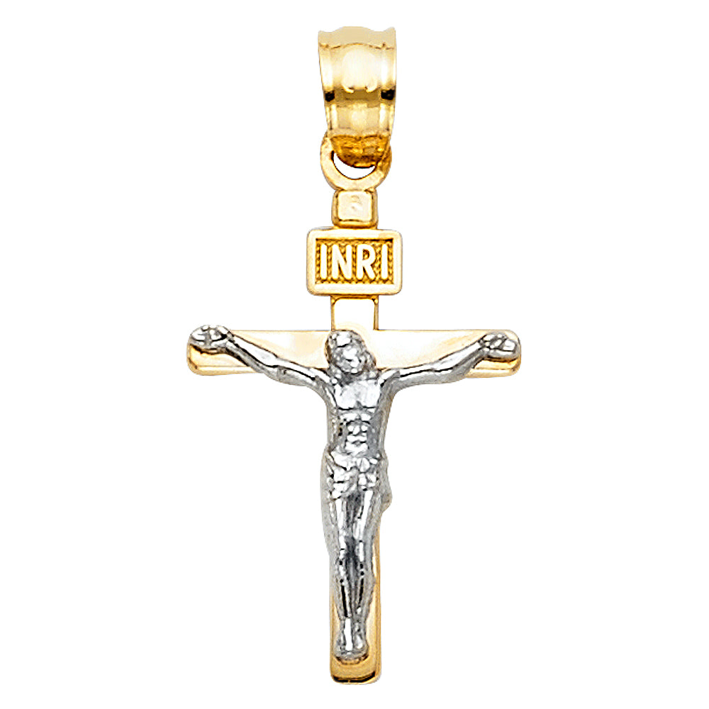 14K Yellow Gold Cross Pendant - PT45