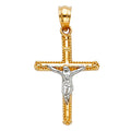 14K Yellow Gold Cross Pendant - PT46