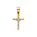 14K Yellow Gold Cross Pendant - PT48