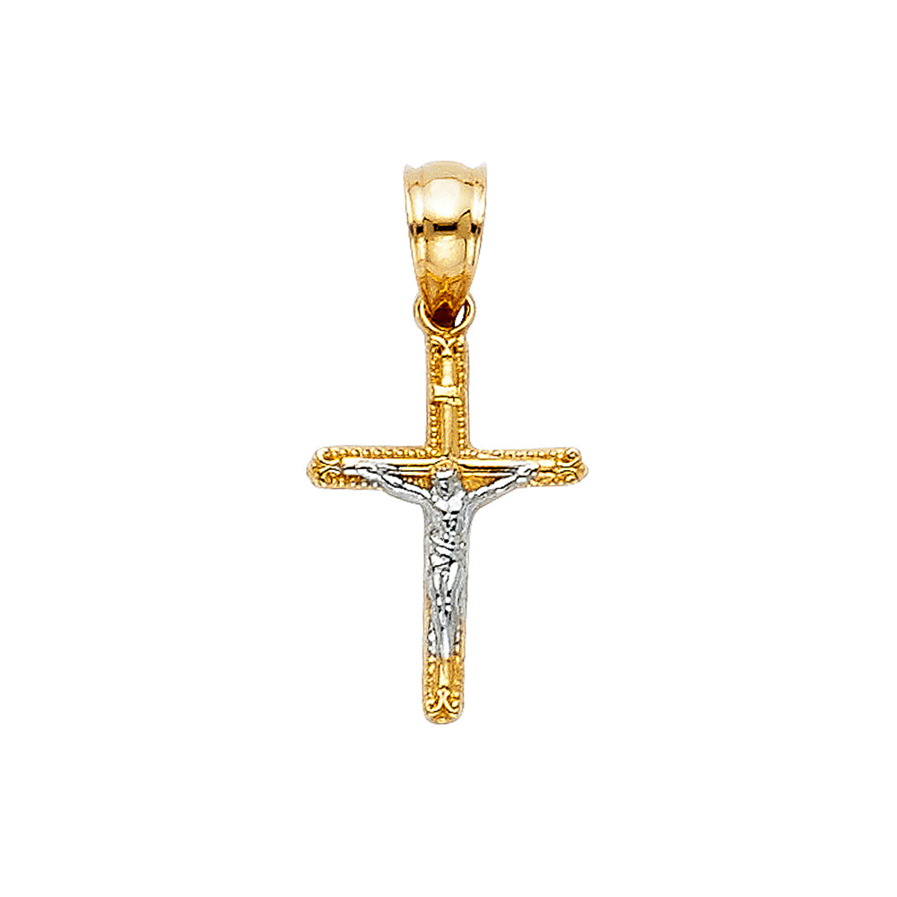 14K Yellow Gold Cross Pendant - PT48