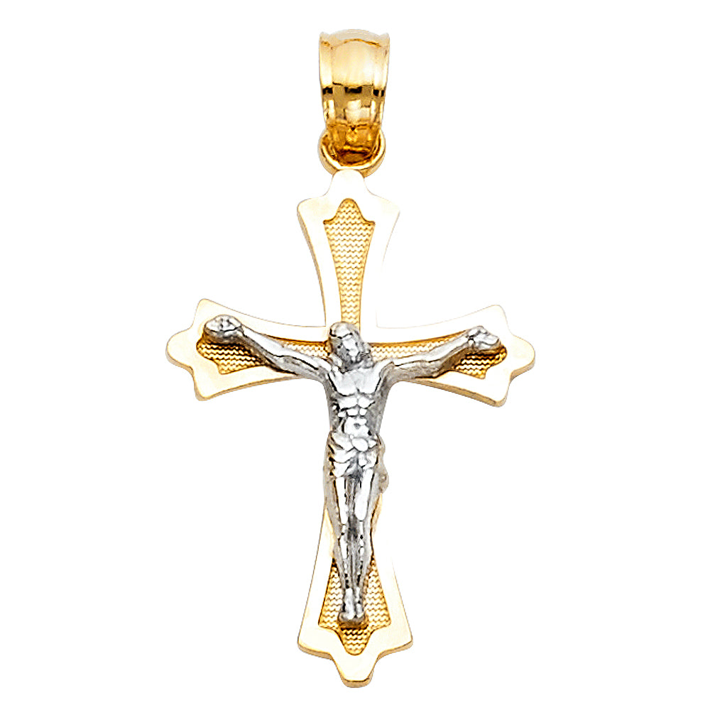 14K Yellow Gold Cross Pendant - PT51