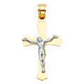 14K Yellow Gold Crucifix Cross Pendant - PT52