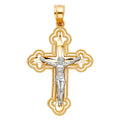14K Yellow Gold Cross Pendant - PT63