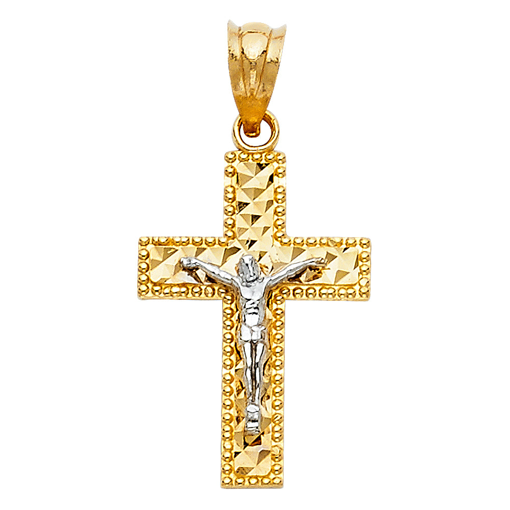 14K Yellow Gold Cross Pendant - PT71
