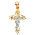 14K Yellow Gold Cross Pendant - PT76