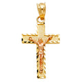 14K Yellow Gold Cross Pendant - PT80