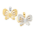 14K Yellow Gold Animal, Sea Life & Butterfly Pendant - PT817