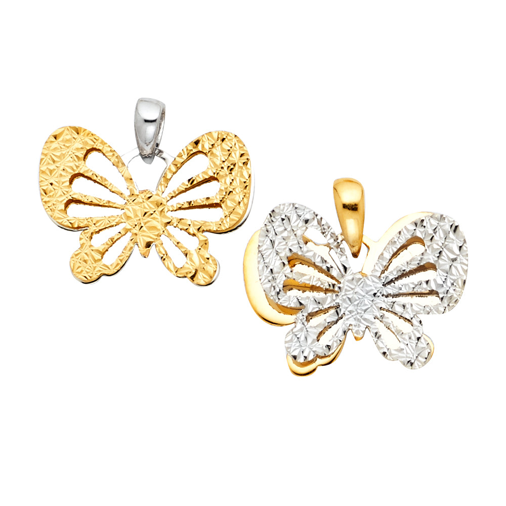 14K Yellow Gold Animal, Sea Life & Butterfly Pendant - PT817