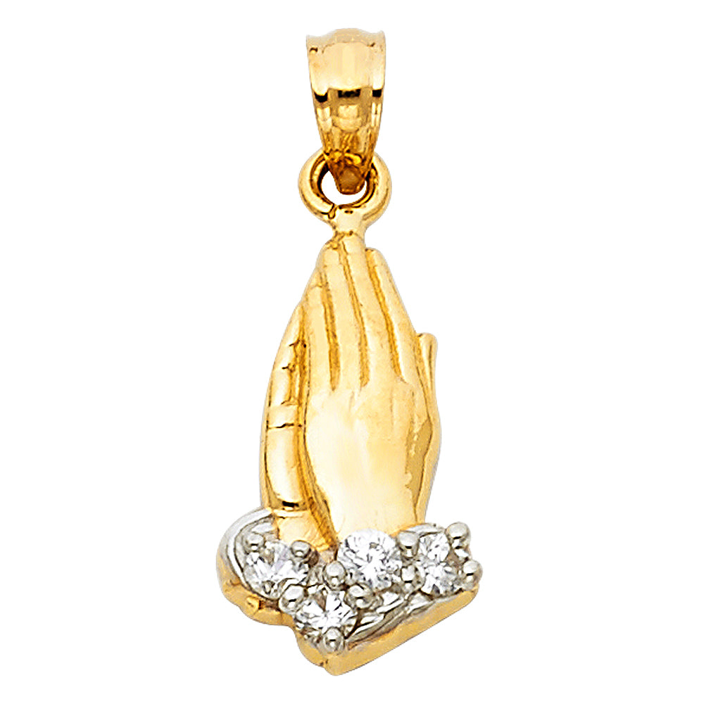 14K Yellow Gold Religious Pendant - PT88