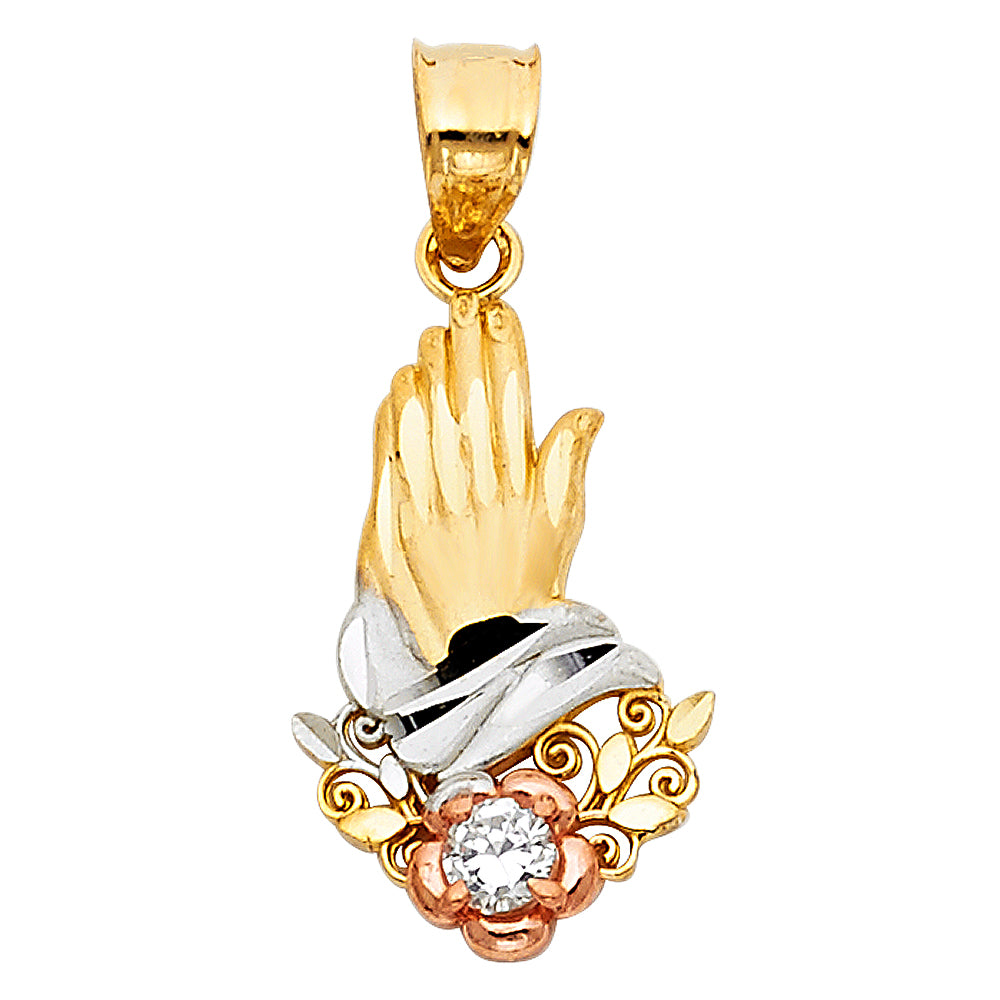 14K Yellow Gold Religious Pendant - PT94