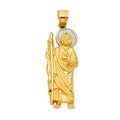14K Yellow Gold Religious Pendant - PT100