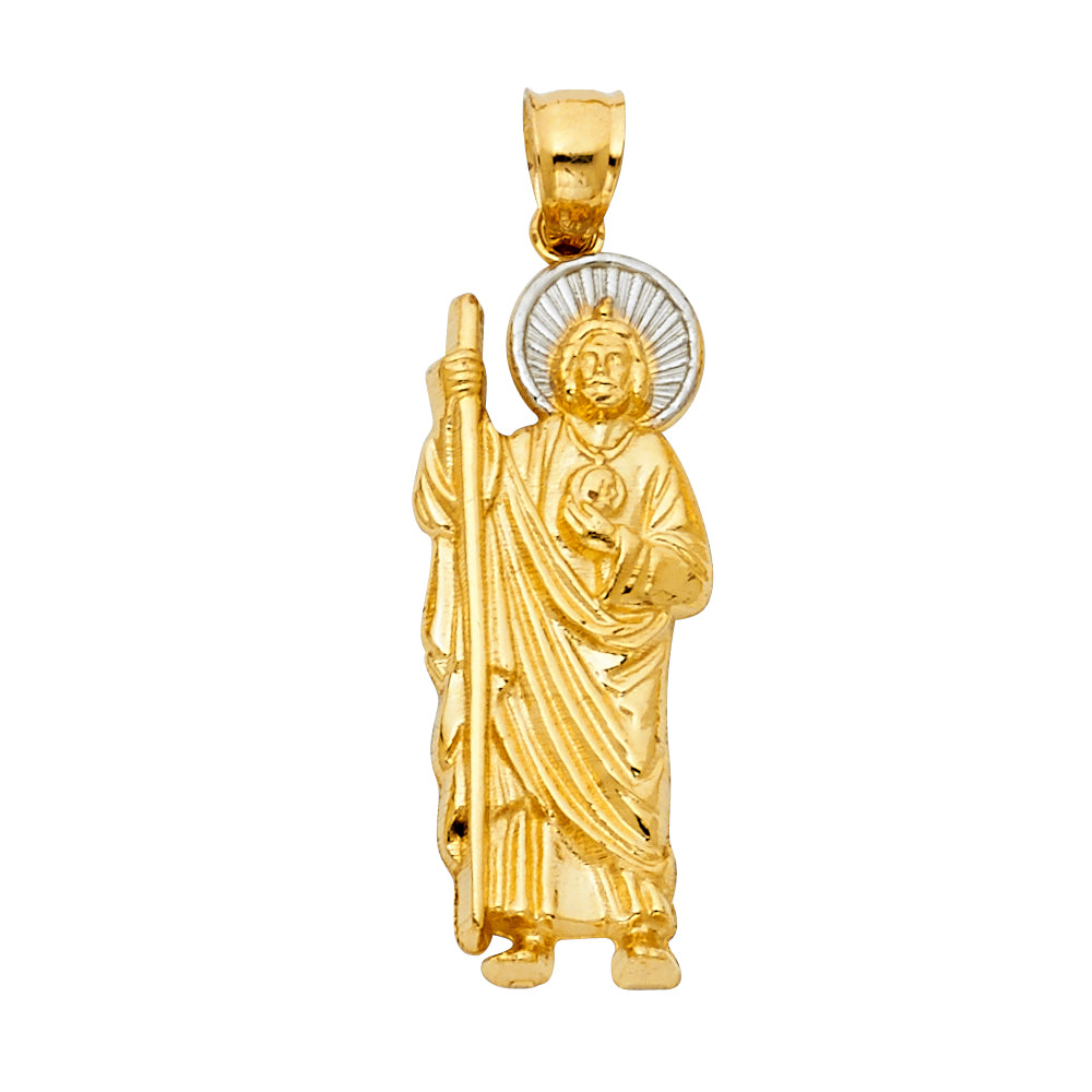 14K Yellow Gold Religious Pendant - PT100