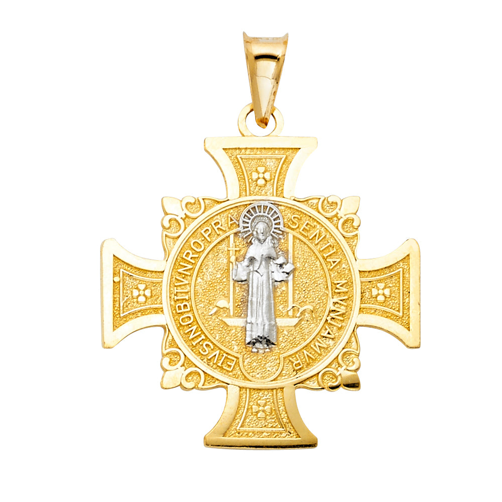 14K Yellow Gold Religious Pendant - PT103