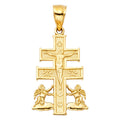 14K Yellow Gold Religious Pendant - PT104