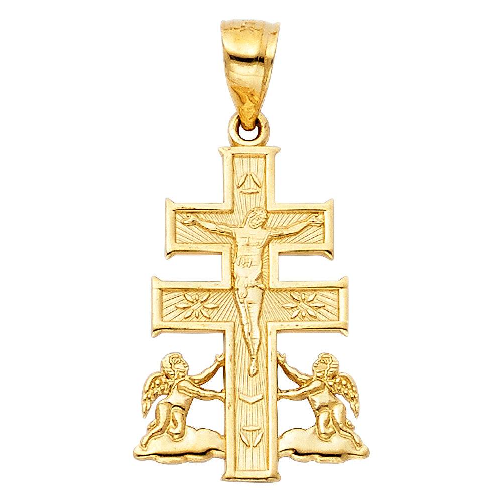 14K Yellow Gold Religious Pendant - PT104