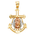 14K Yellow Gold Religious Pendant - PT108