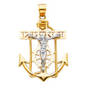 14K Yellow Gold Religious Pendant - PT110