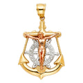 14K Yellow Gold Religious Pendant - PT113