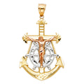 14K Yellow Gold Religious Pendant - PT114