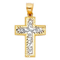 14K Yellow Gold Cross Pendant - PT117