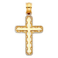 14K Yellow Gold Cross Pendant - PT119