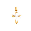 14K Yellow Gold Cross Pendant - PT120
