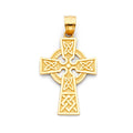 14K Yellow Gold Cross Pendant - PT122