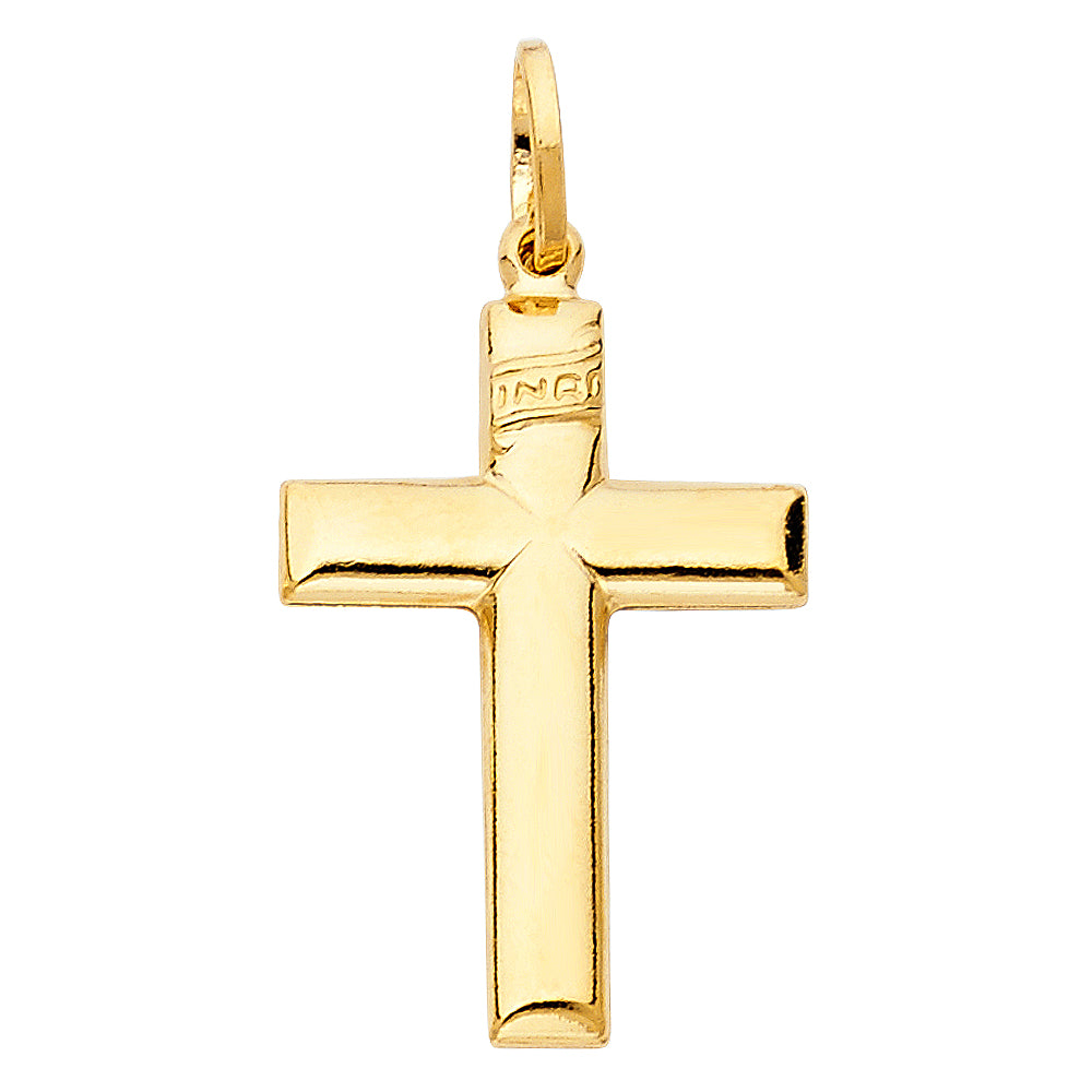 14K Yellow Gold Cross Pendant - PT125