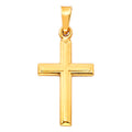 14K Yellow Gold Cross Pendant - PT126