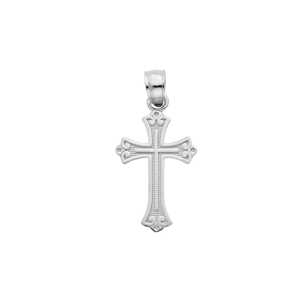 14K Yellow Gold Cross Pendant - PT140