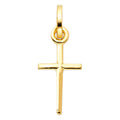 14K Yellow Gold Cross Pendant - PT141