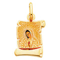 14K Yellow Gold Religious Pendant - PT162