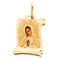14K Yellow Gold Religious Pendant - PT163