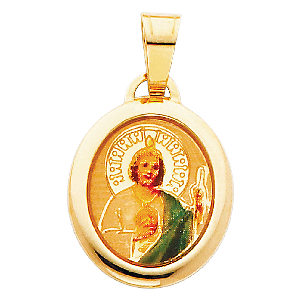 14K Yellow Gold Religious Pendant - PT171
