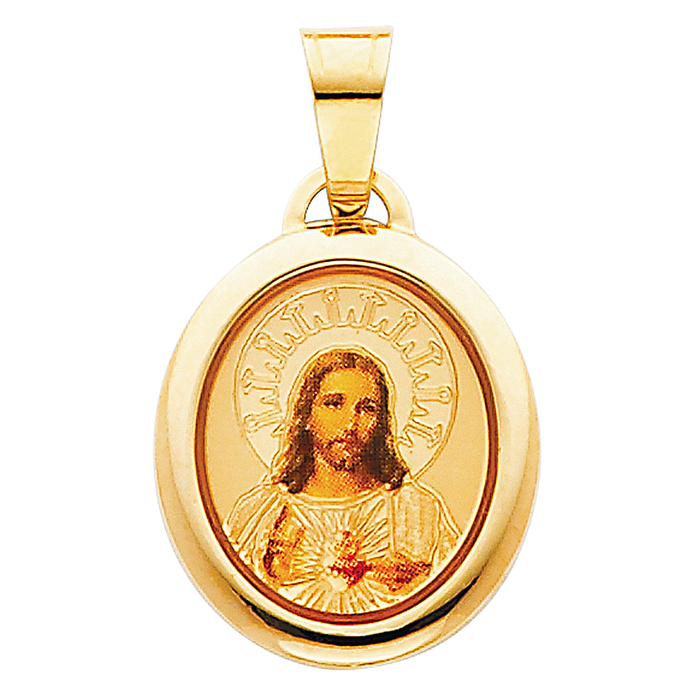 14K Yellow Gold Religious Pendant - PT174