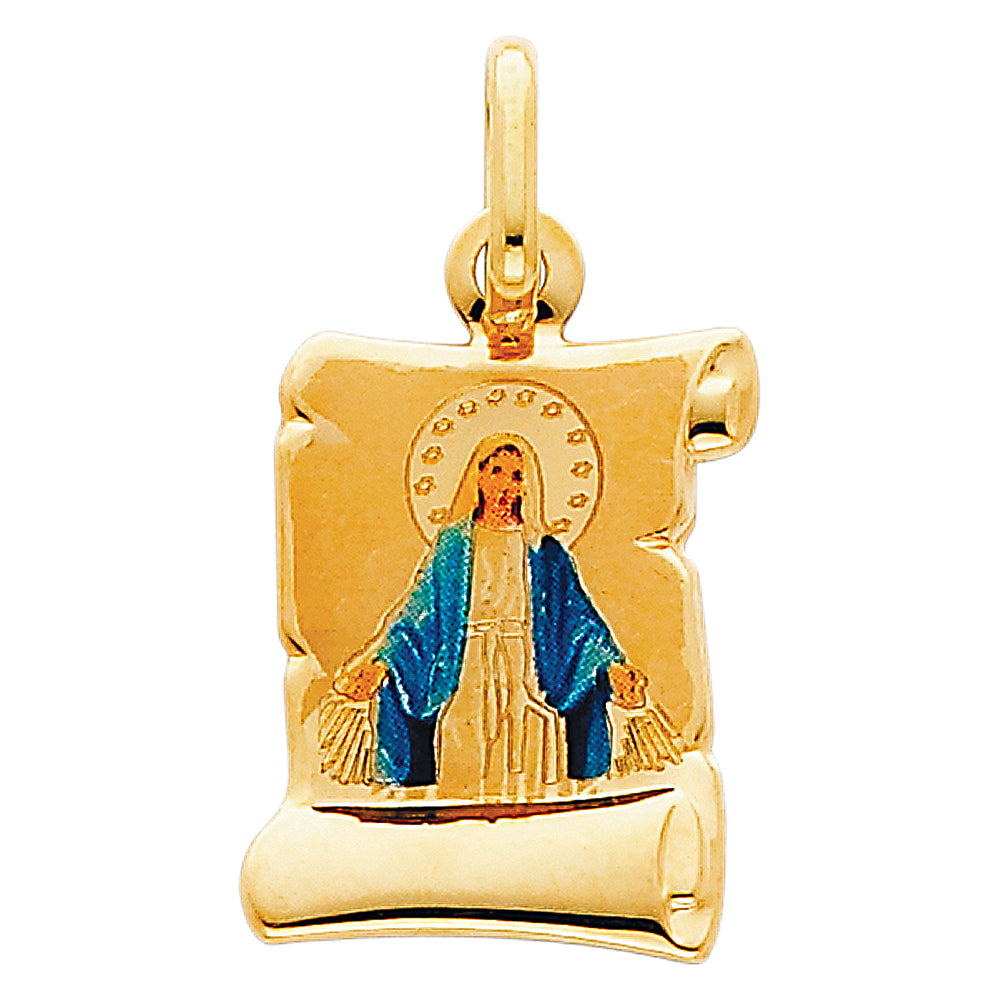 14K Yellow Gold Religious Pendant - PT182